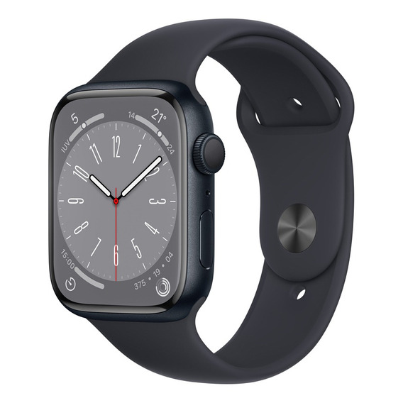 Smartwatch Apple Watch Series 8 Gps 45 Mm Medianoche Color de la caja Azul medianoche Color de la correa Azul medianoche/Patrón Color del bisel Negro - Distribuidor Autorizado