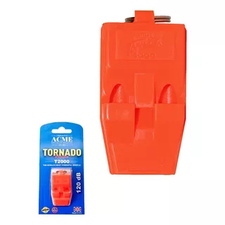 Apito Futebol Acme Tornado 2000 Pronta Cor Laranja