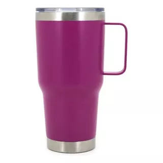 Vaso Trendy Acero Inoxidable 900ml Camping Frio Calor Viaje Color Fucsia Lisa