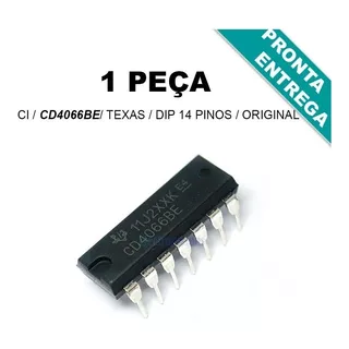 Ci Cd4066be * Cd4066 * Dip14 * Texas * Original * (1 Pça)