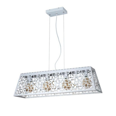 Lampara Colgante Industrial Vintage 3 Luces Blanco E27 Pal