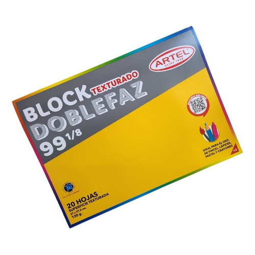 Block Dibujo 99 1/8 Doblefaz Block Texturado Artel