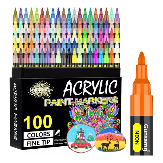 Lápices Con Punta Extra Fina, 100 Colores