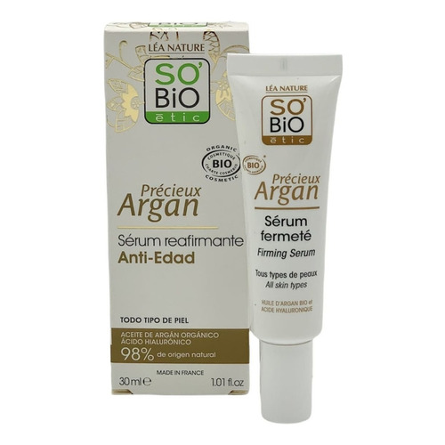 Serum Antiedad Ácido Hialurónico Y Aceite Argán So Bio Etic Momento de aplicación Día/Noche Tipo de piel Todo tipo de piel