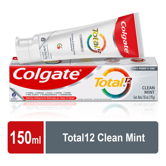 Crema Dental Colgate Total 12 Clean Mint X 150ml