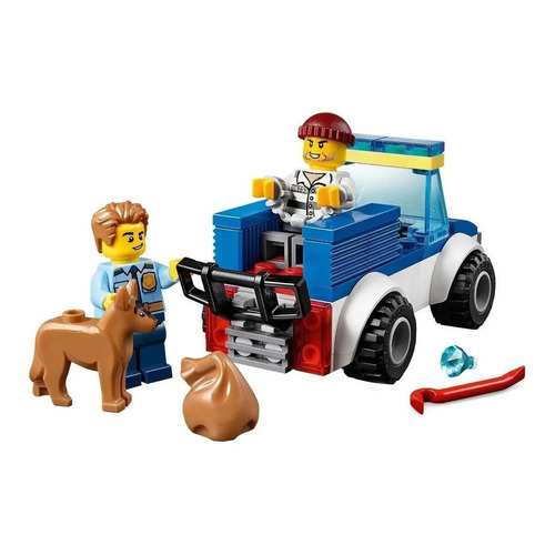 Bloques para armar Lego City Police dog unit 67 piezas  en  caja