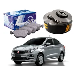  Kit Disco Pastilha Freio Dianteiro Cronos 1.8 2018 A 2019