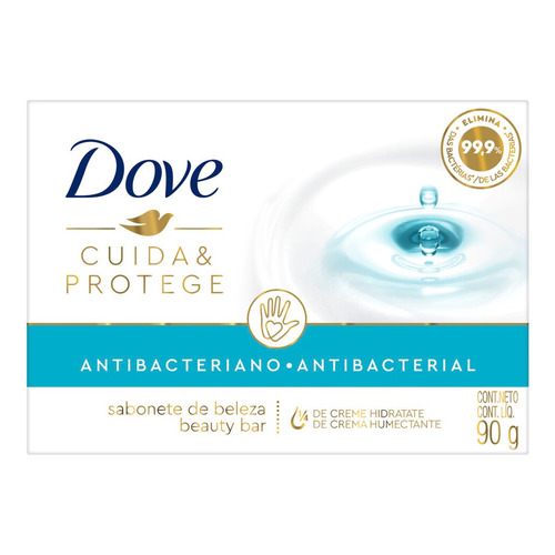 Jabón en barra Antibacterial Dove Cuida & Protege 90 g