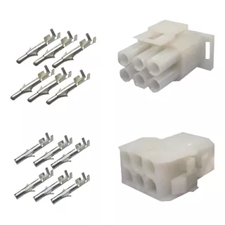 Conector Hylok 6 Canais Kit Macho Fêmea Terminal Uso Geral