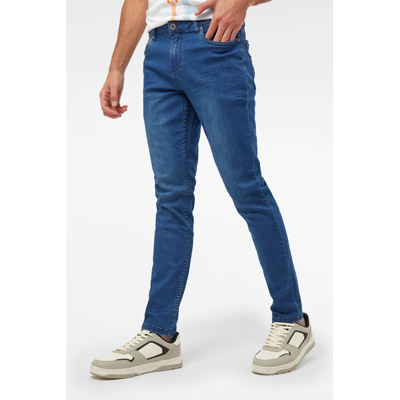Jeans Hombre Skinny 101 Azul Oscuro Fashion's Park