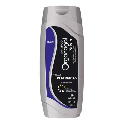 Shampoo Grisi Organogal Silver Canas Platinadas 400ml