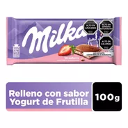 Milka Chocolate Relleno Yogurt Frutilla Barra 100 Gr