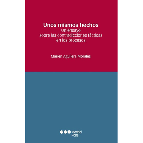 Unos Mismos Hechos Un Ensayo Sobre Las Contradicciones Facticas En Los Procesos, De Aguilera Morales, Marien. Editorial Marcial Pons, Tapa Blanda, Edición 1 En Español, 2021