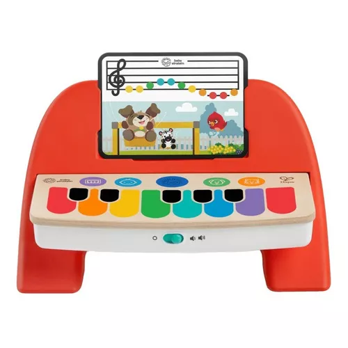 Piano Teclado Infantil Little Pianist Músicas Variadas Vermelho