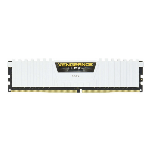 Memoria RAM Vengeance LPX gamer color blanco 16GB 2 Corsair CMK16GX4M2D3000C16