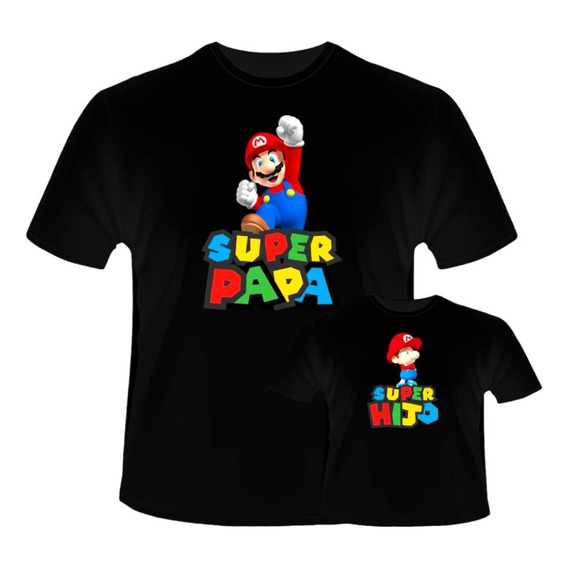 Playera Papá E Hijo Día Del Padre Súper Papá Personaliza 