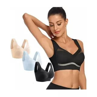 Brasier Deportivo Lenceria Sin Varillas Push Up Bralette 3pc