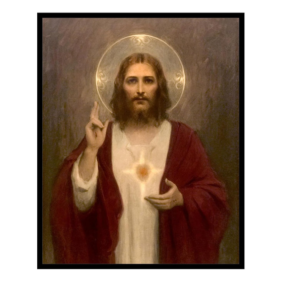 Poster Master Póster Vintage Del Sagrado Corazón De Jesús ' 