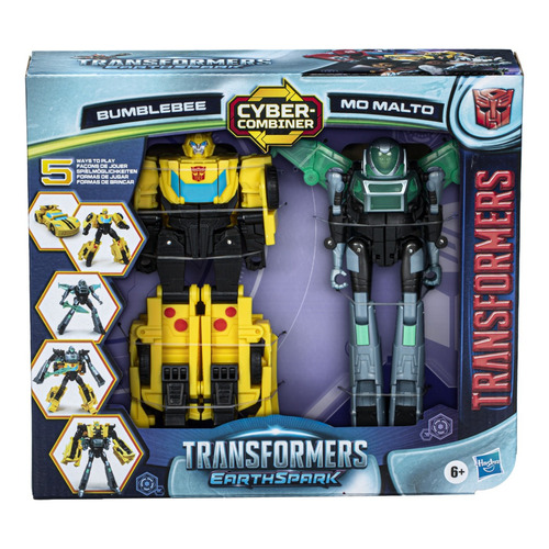 Transformers Earthspark- Figuras Terran Bumblebee Y Mo Malto