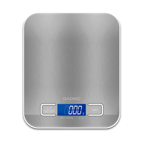 Báscula de cocina Gadnic Digital Precision de hasta 10 kg, capacidad máxima de 10 g, color plateado