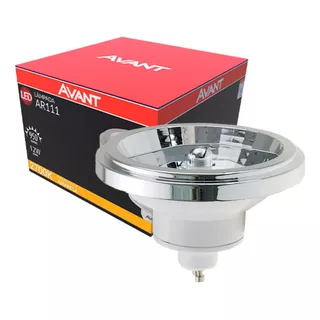 7 Lampada Led Ar111 12w Branco Quente 2700k Gu10 Foco 24°