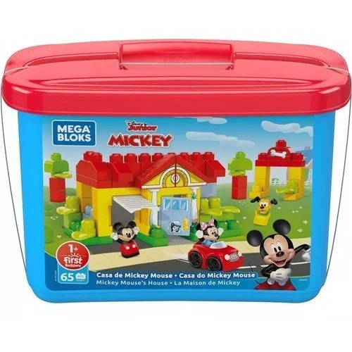 Juguete Construcción Mega Bloks Disney Casa De Mickey Mouse Cantidad De Piezas 65