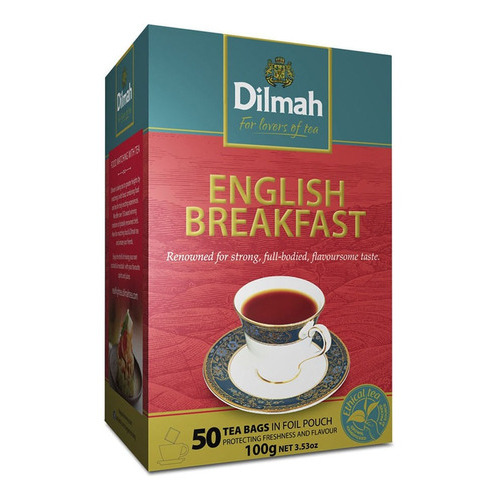 Té Negro Dilmah English Breakfast 50 Bolsitas