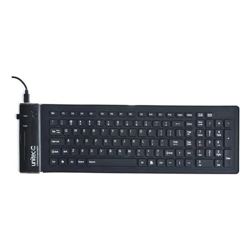 Teclado Unitec Flexible color negro