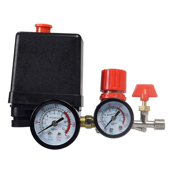 Compresor Aire Válvula Presión 180psi Interruptor Regulador