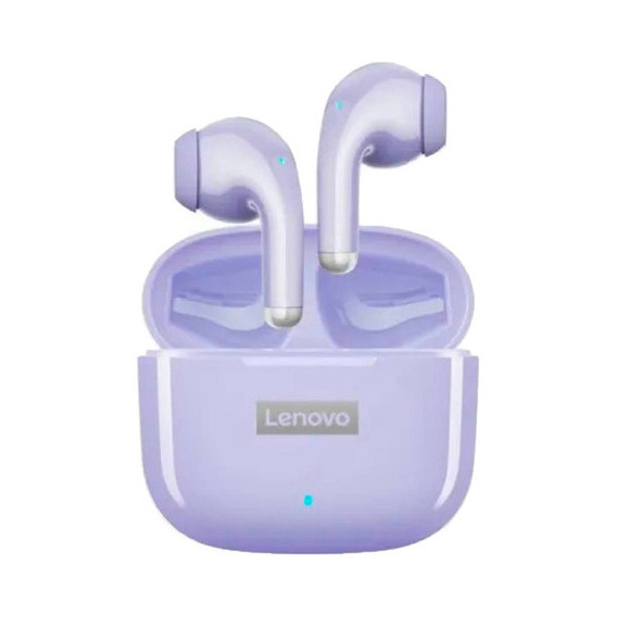 Audífonos Bluetooth In-ear Lenovo Lp40 Pro Version Mejorada Color Violeta Color de la luz Blanco
