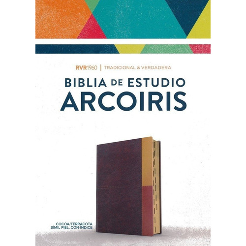 Rvr 1960 Biblia Arcoíris Cocoa Terracota Símil Piel Índice