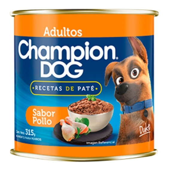 Lata Champion Dog Adulto Pollo 12 Un.