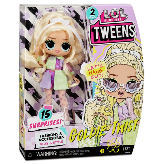 Muñeca Goldie Twist Lol Surprise Tweens Diversión De 15 Cm