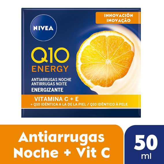 Crema De Noche Nivea Q10 Energy Antiarrugas - 50ml Tipo de piel Madura