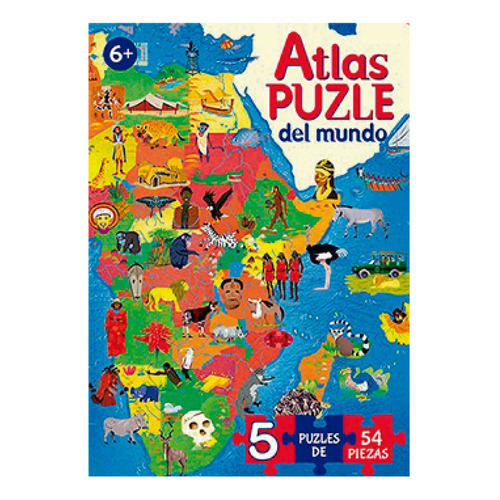 Atlas Puzzle Del Mundo, De Vários Autores. Editorial Ediciones Lu, Tapa Blanda, Edición 1 En Español, 2020