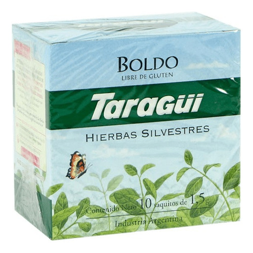 Té Taragüi te silvestre boldo en saquitos Boldo 15 g 10 u