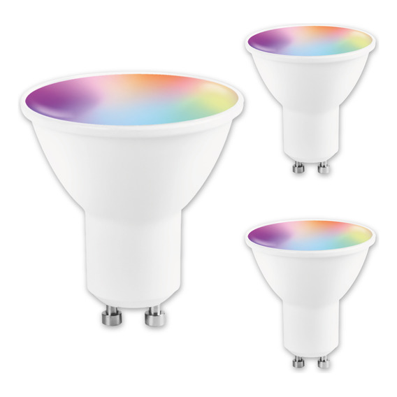 Bombillo Led Inteligente Wifi Google Alexa 5w Gu10 X 3