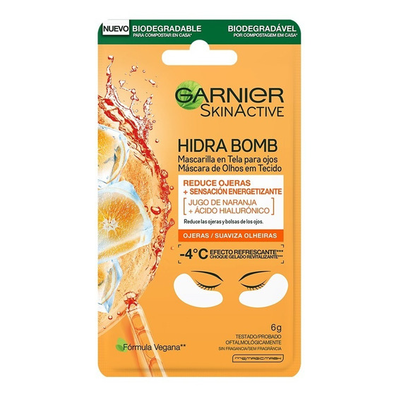 Garnier Skin Active Mascarilla en Tela Hidra Bomb 2 unidades 6gr.