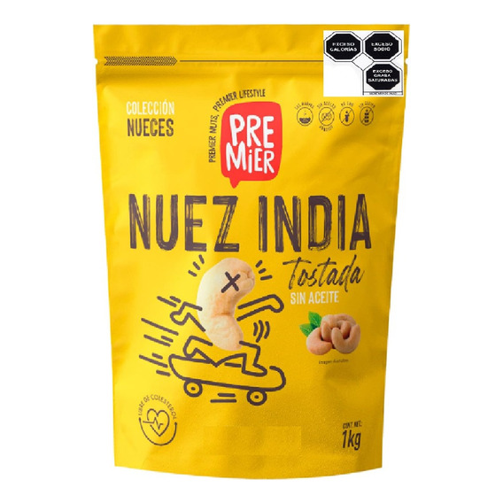 Nuez De La India Con Sal 1kg Premier Frutos Secos Botana