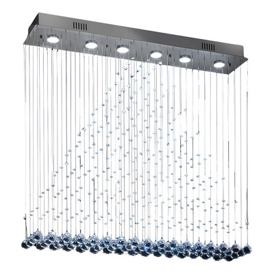 Colgante Cairel 6 Luces Gu10 Apto Gu10 100x20cm G21 Tz  Cromo Cairel