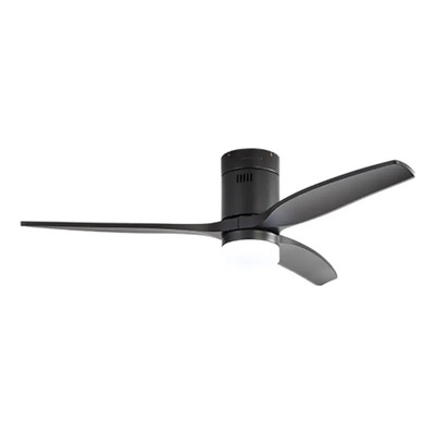 Ventilador De Techo Alisio Negro Con Led Control Remoto 1.321 M 56 Hz/ 60hz Negro Abs 3
