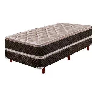 Sommier Sommier Cannon Espuma Exclusive Pillow Top 1 1/2 Plaza De 190cmx100cm  Marrón Y Beige