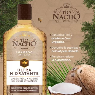 Pack Tío Nacho Ultra Hidratante 1 Shamp+1 Acond. C/u 415 Ml.