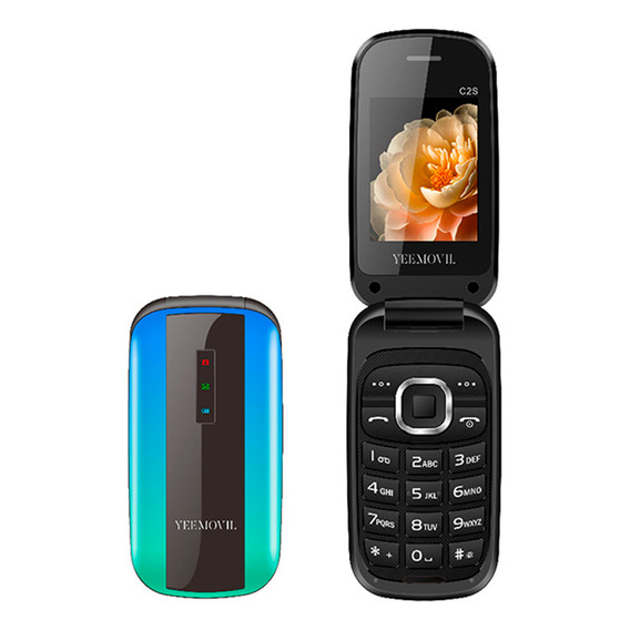 Celular C2s Flip Yeemovil Modelo 2024 De Tapa 3g Para Adultos Mayores Facil De Usar De Varios Colores Rojo Rosa Y Azul Recibir Llamadas Y Mensajes