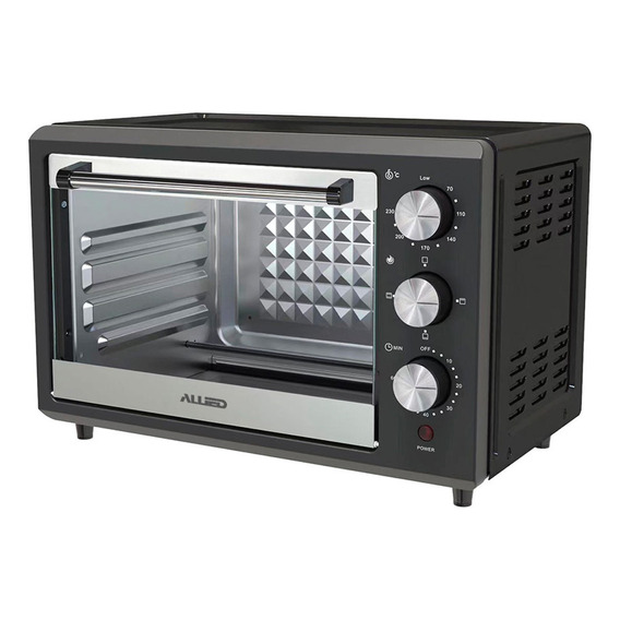Horno Electrico Allied 25 Lts 1500 W Manual Termostato Dimm Color Negro