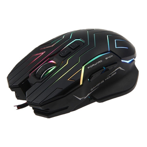 Mouse Gamer Usb Meetion Gm22 Ergonomico Cambia Color 4800dpi Color Black