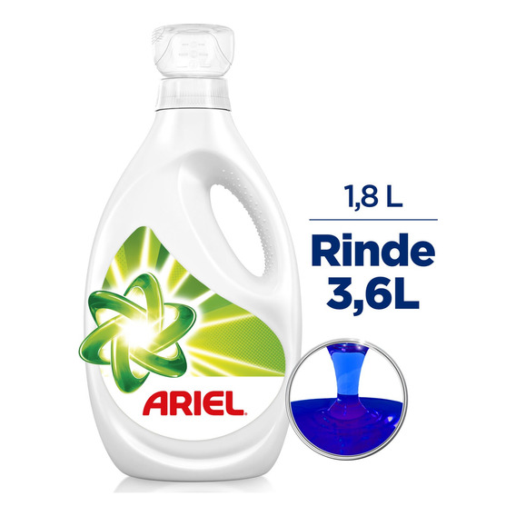 Detergente Liquido Ariel Concentrado Doble Poder 1.8 Litros