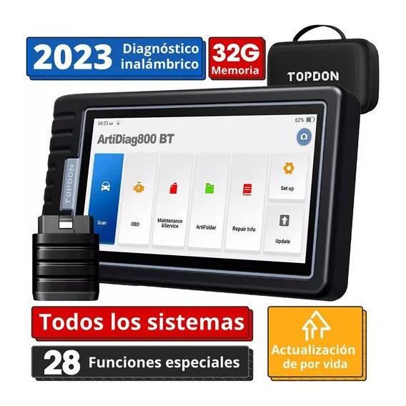 Escáner De Diagnóstico Automotriz Topdon Artidiag800 Bt
