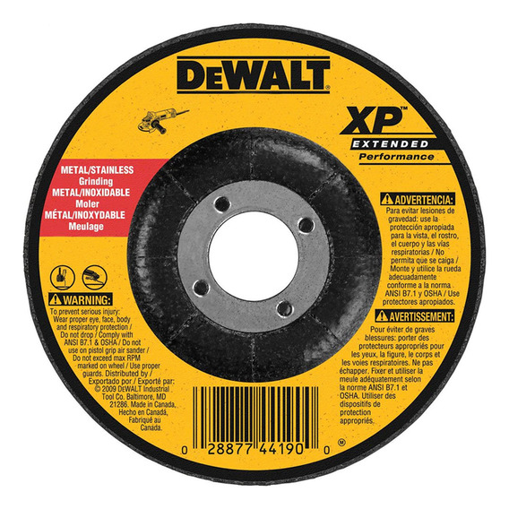 Disco De Desbaste 7 PuLG Xp P/ Metal - Inox Dewalt Dw8826