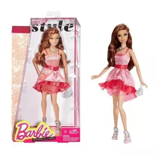 Barbie Muñeca Vestidos A La Moda Pestañas Reales Ccm04